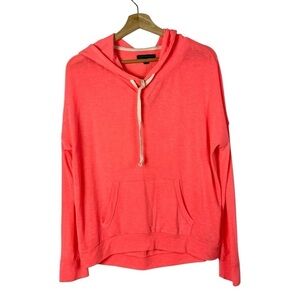 American Eagle AEO Neon Orange Pink‎ Lightweight Hooded Sweatshirt XS/S